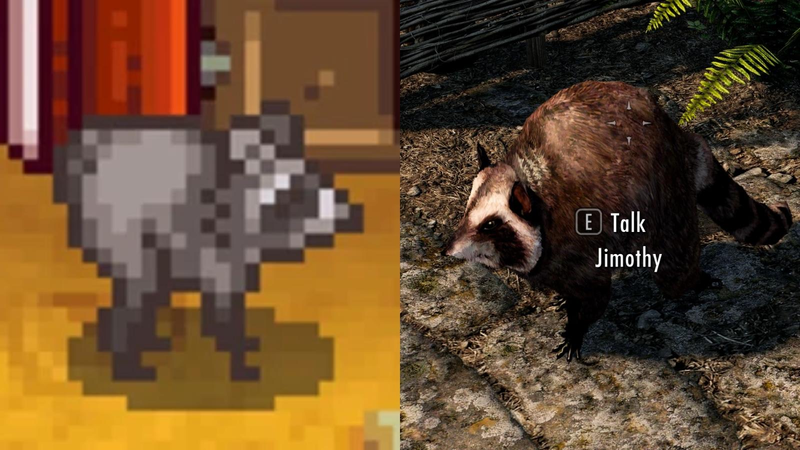 Jimothy modded into Skyrim and Stardew Valley