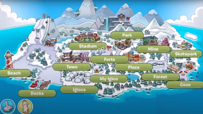 Club Penguin in-game screenshot
