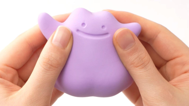 A squishy Ditto toy