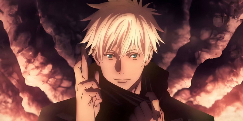 Gojo Satoru using Limitless in Jujutsu Kaisen