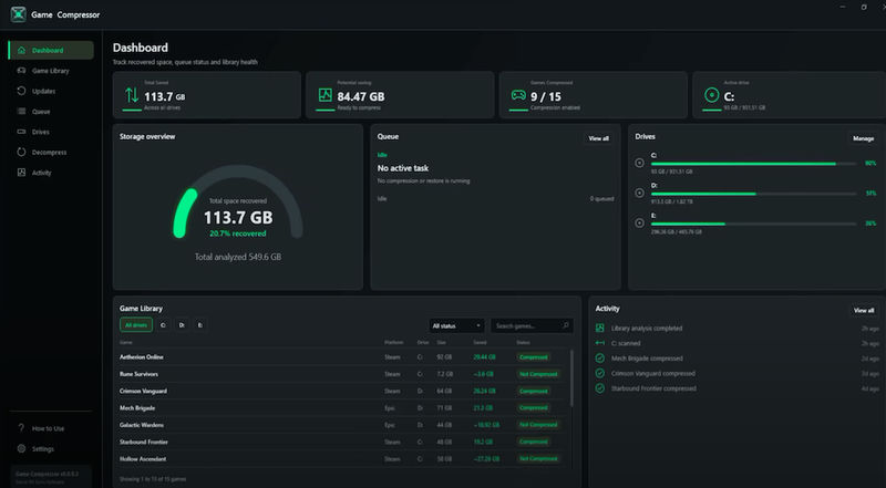 Game Compressor Could Free Hundreds of GB Across Your Game Library