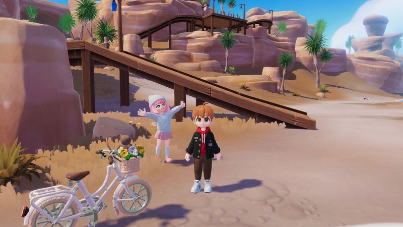 Doris during a rainbow event in Heartopia