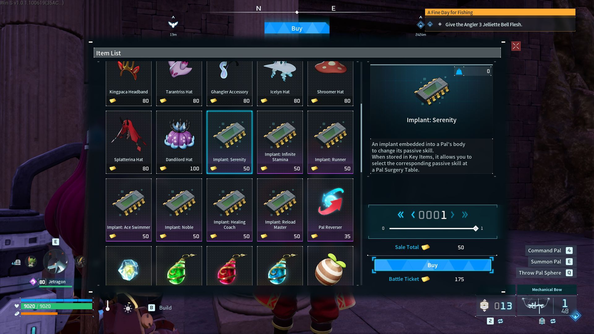 Implant interface showing Key Item and Disposable variants