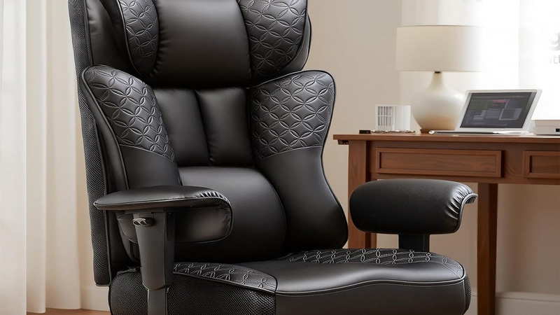 COMHOMA Big & Tall Gaming Chair 40% Off: $138 w/ Code, 400lb Capacity, Metal Base