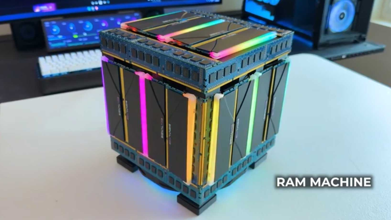 Inside the RAM Machine PC: Does the Case Outcost RTX 5060, Core Ultra 5, and DDR5-8200 RAM?