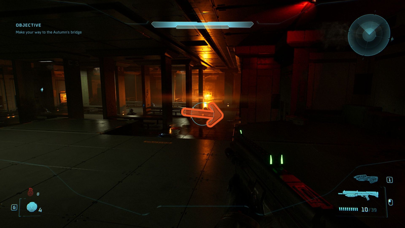 Arrival Terminal location in the mess hall