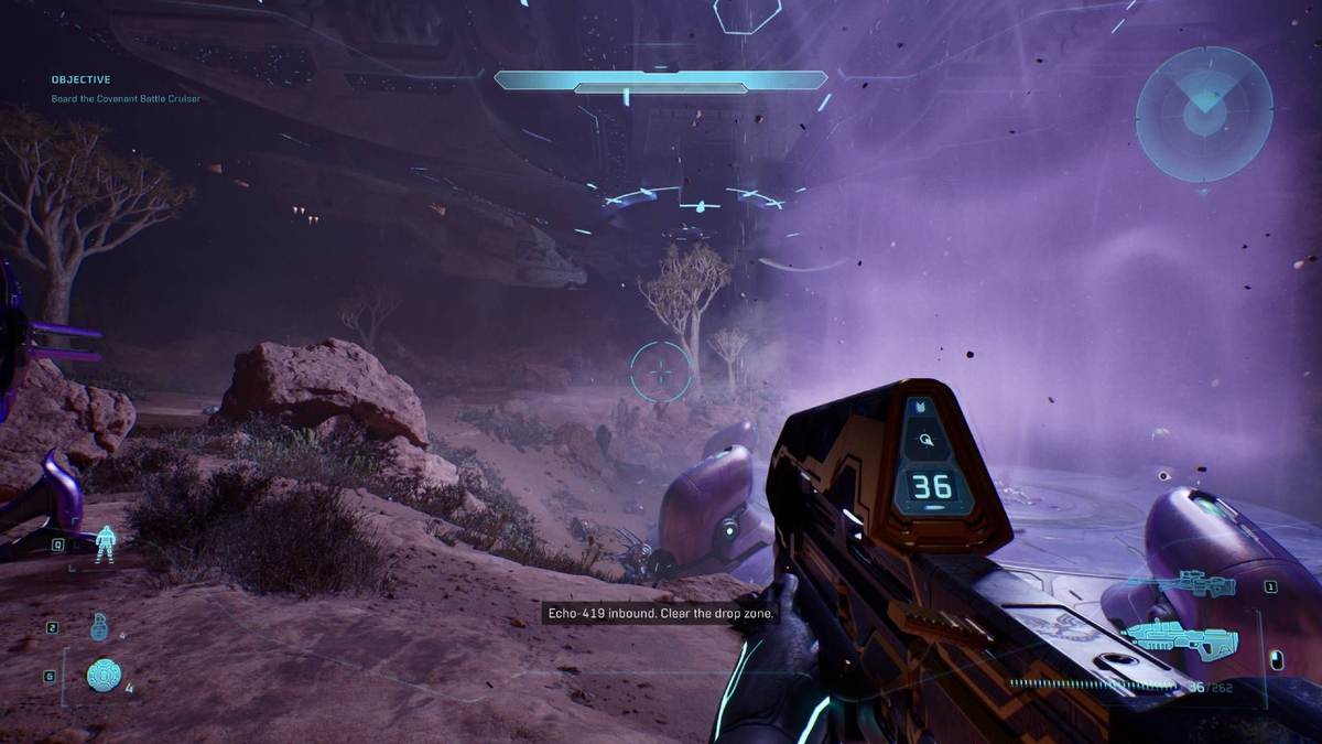 Halo: Campaign Evolved skull marker near a branching tree