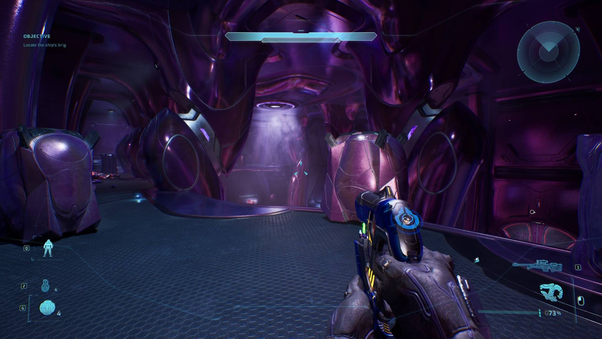 Halo: Campaign Evolved Endurance Spec skull on a support pillar