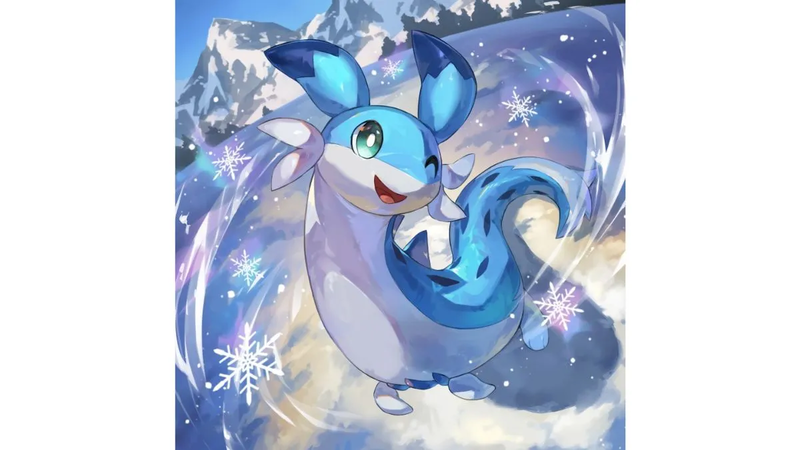 Chillet card illustration from Palworld TCG