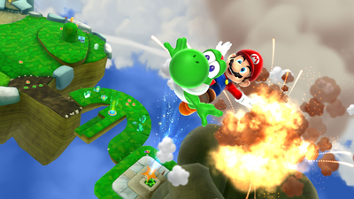 Super Mario Galaxy 2 is hiding an unused "joyful zone" area where Mario can't stop somersaulting, and he's absolutely thrilled about it